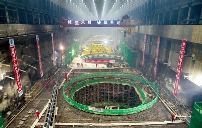 Baihetan dam completes concrete placement for its underground facilities