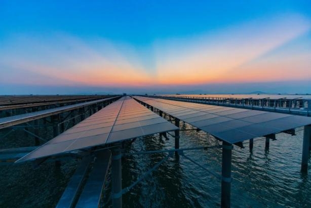 CTG builds a 180 MW offshore solar plant in high-wind tidal zone in SE China's Fujian