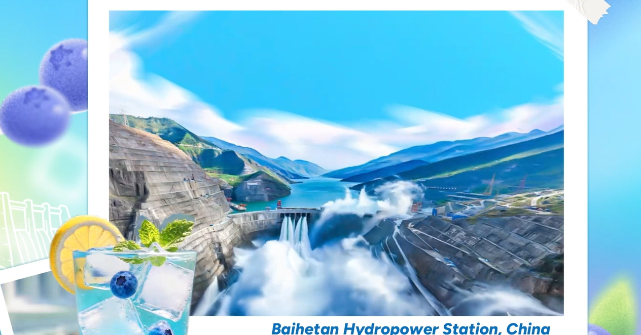 Baihetan Hydropower Station provides clean energy and boosts local blueberry farming